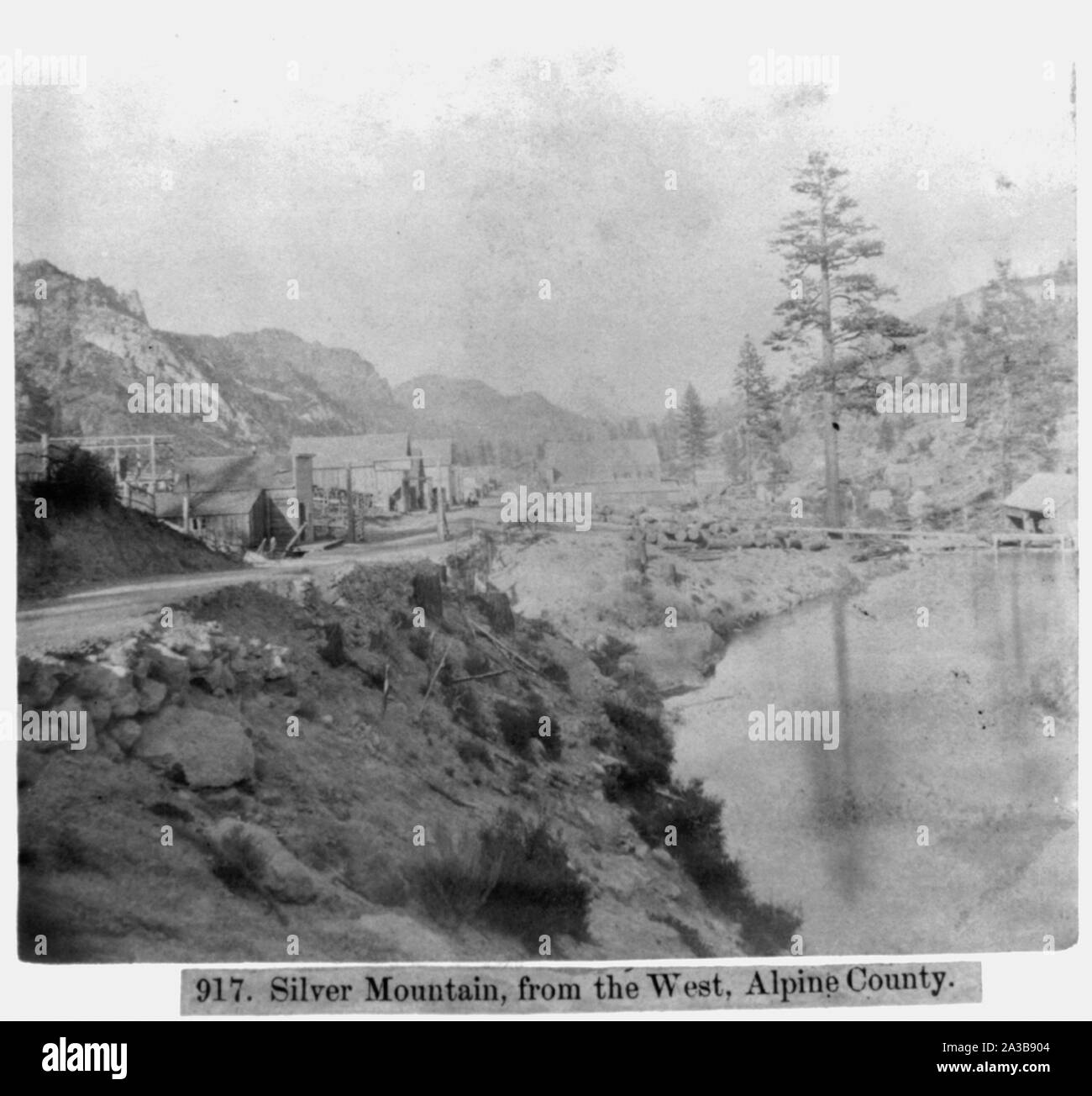 Silver Mountain Valley, da ovest, Alpine County Foto Stock