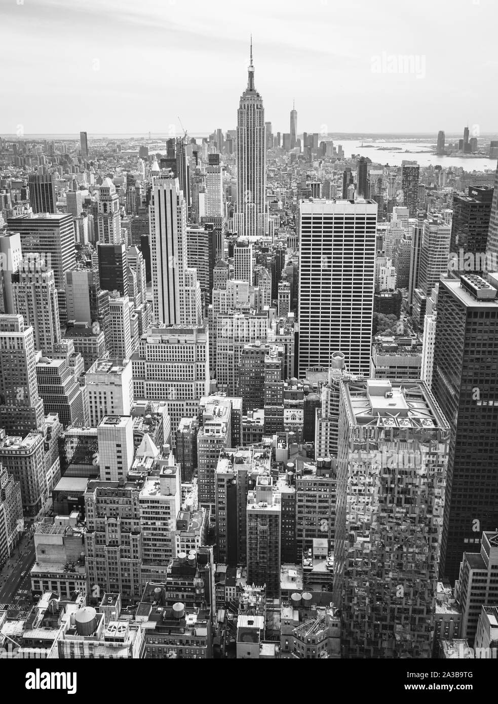 New York skyline della città con grattacieli urbana, STATI UNITI D'AMERICA Foto Stock