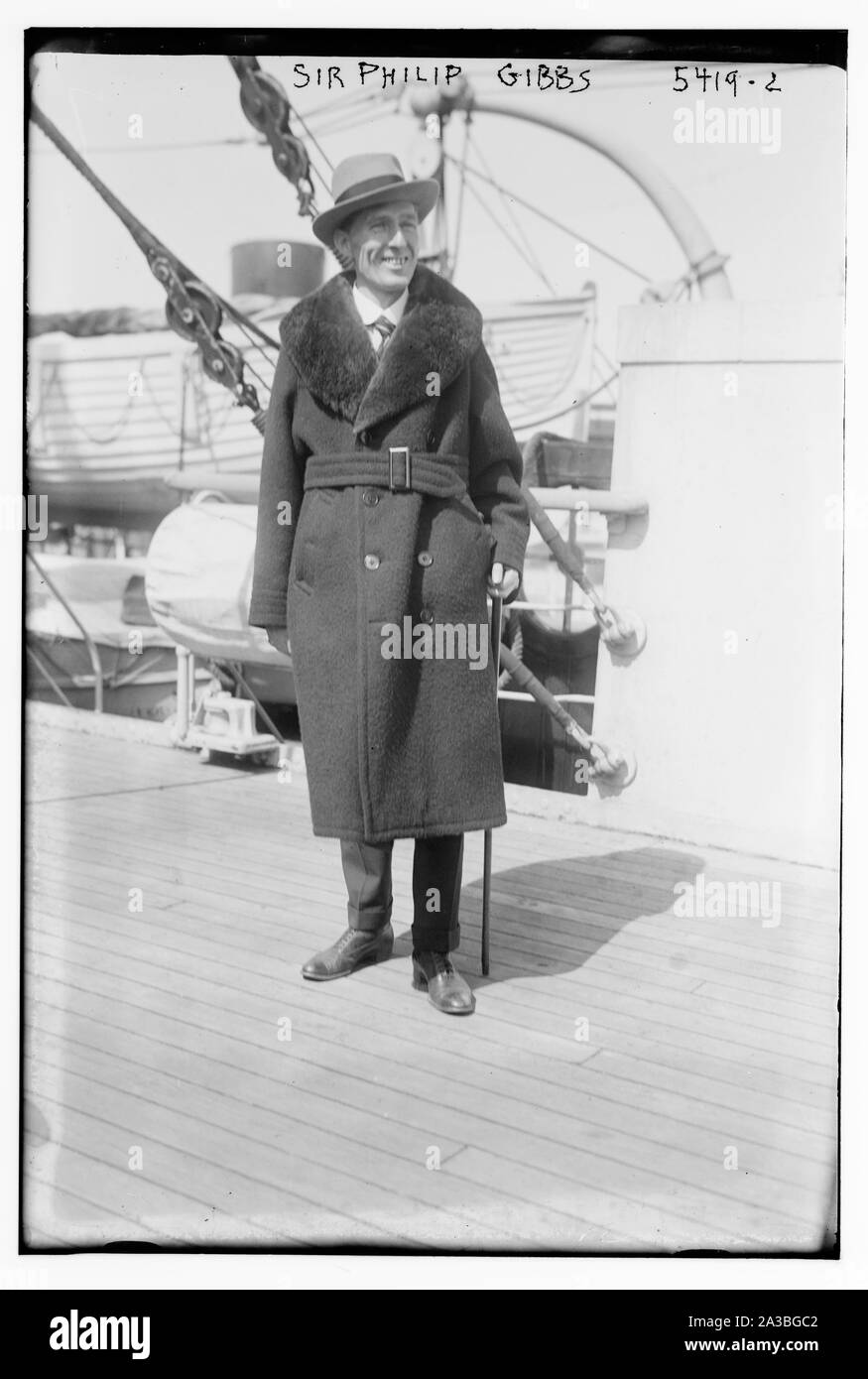 Sir Philip Gibbs Foto Stock