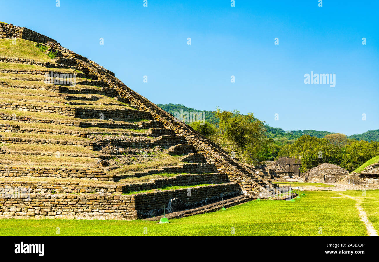 El Tajin, un pre-colombiano sito archeologico nel sud del Messico Foto Stock