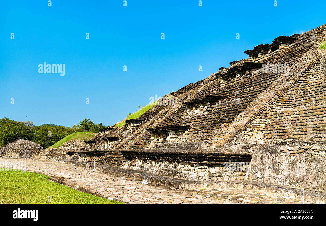 El Tajin, un pre-colombiano sito archeologico nel sud del Messico Foto Stock