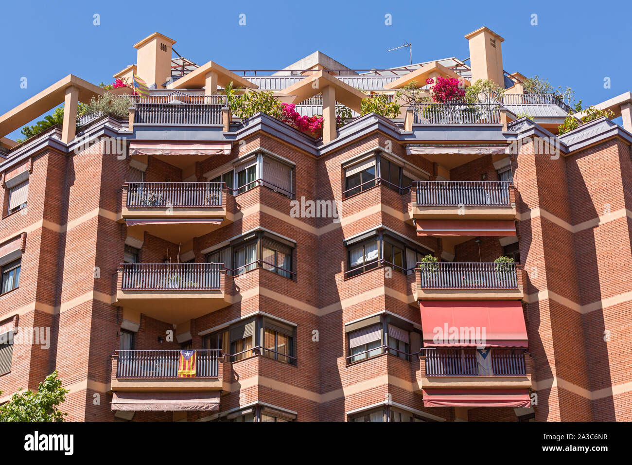Barcellona; Hausfassade Foto Stock