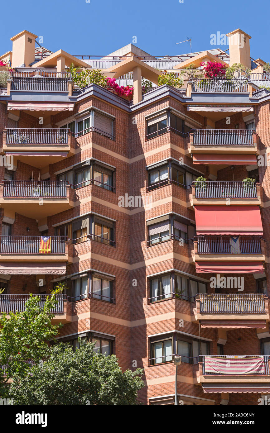 Barcellona; Hausfassade Foto Stock