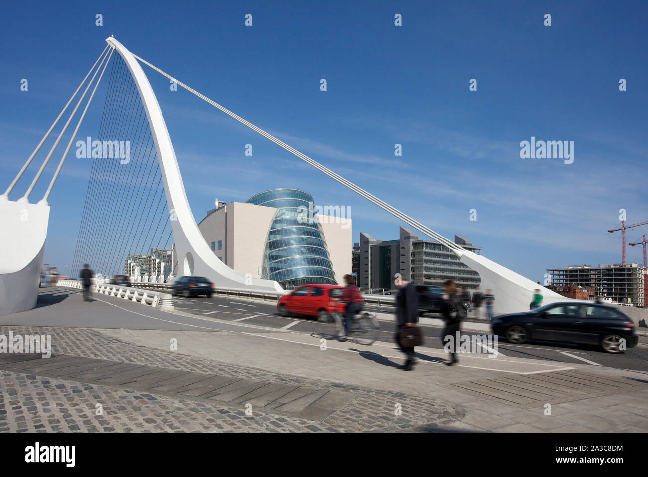 Samuel Beckett Bridge a Dublino Foto Stock