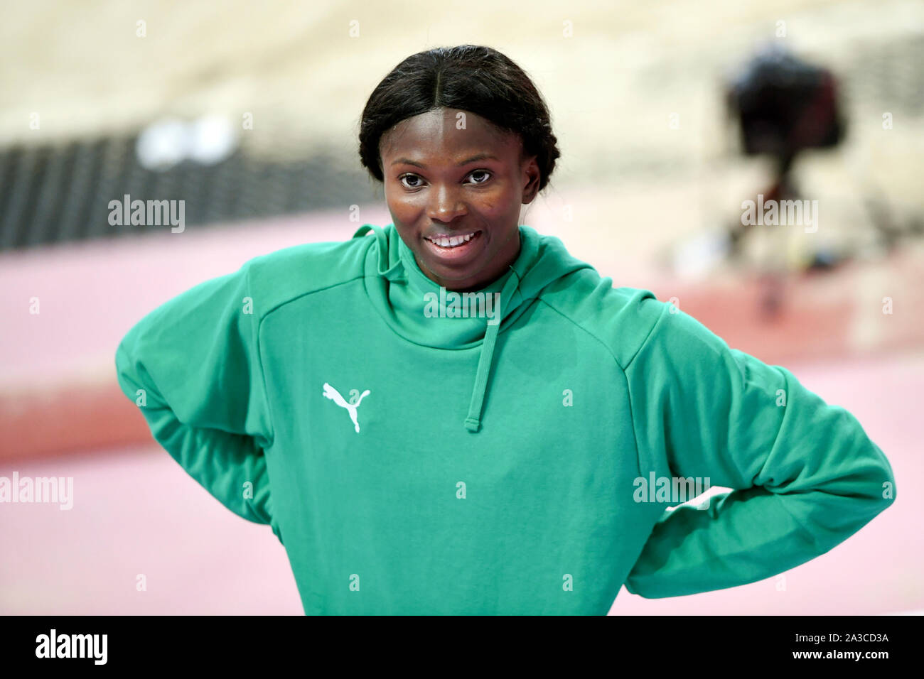 ESE Brume (Nigeria). Long Jump donne medaglia di bronzo. IAAF World Athletics Championships, Doha 2019 Foto Stock