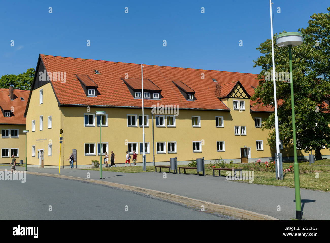 Kasernen, KZ Gedenkstätte Buchenwald, Thüringen, Deutschland Foto Stock