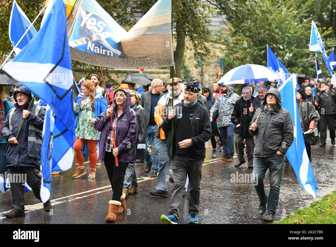 2019 AUOB indipendenza scozzese marzo a Edimburgo . Foto Stock