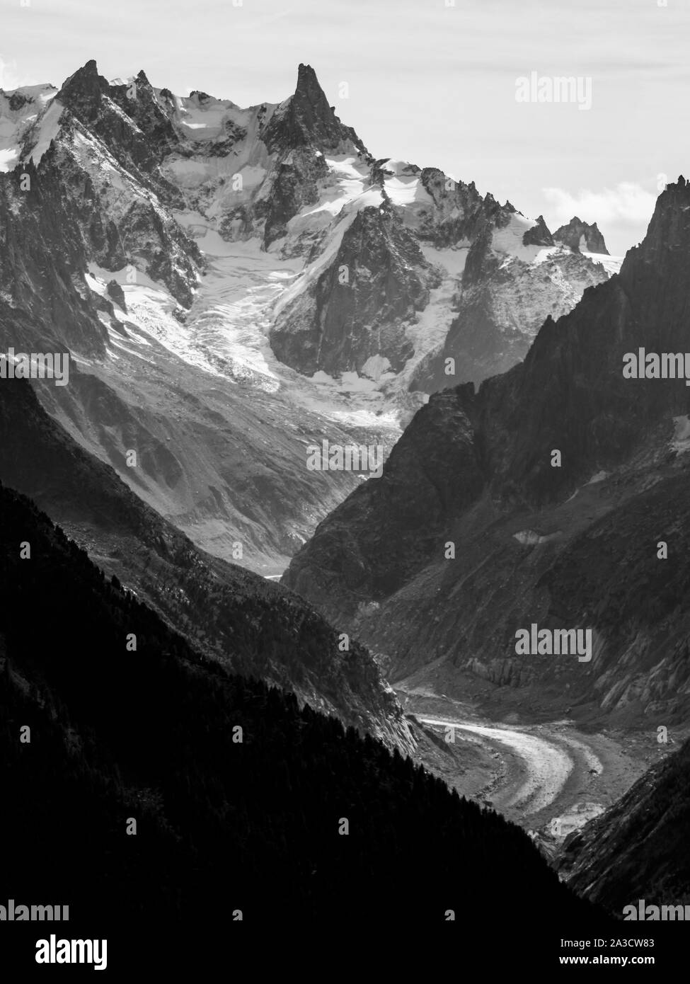 Chamonix, Haute-Savoie, Aura Regione, Francia Foto Stock