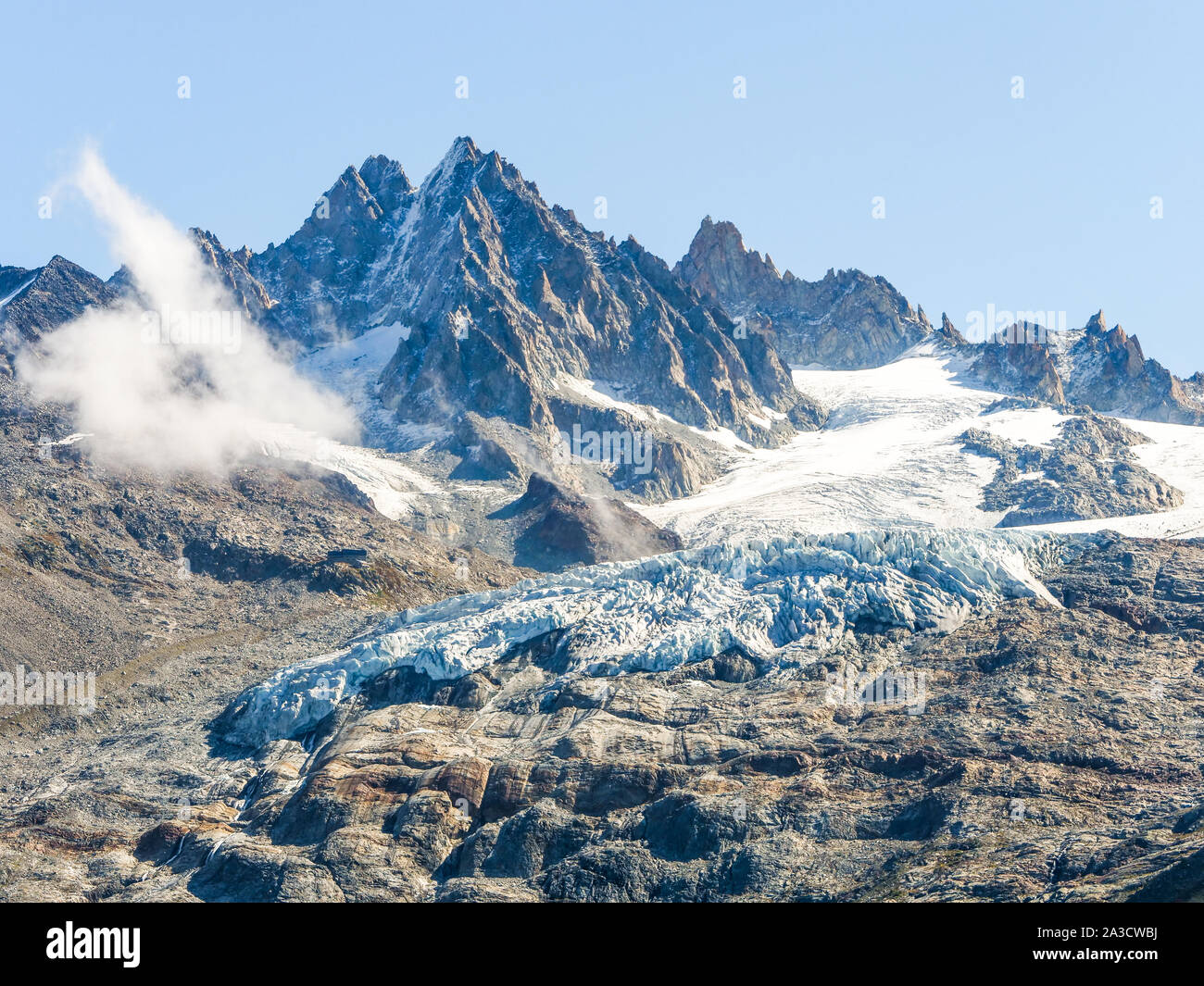 Chamonix aiguilles visto da argentiere chamonix mont blanc immagini e ...