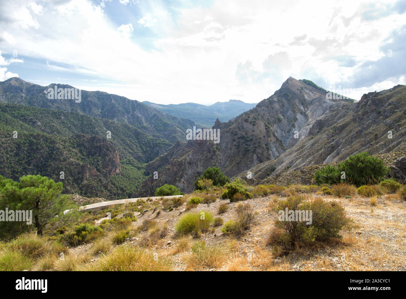 Catena montuosa della Sierra Nevada. Spagna. Foto Stock