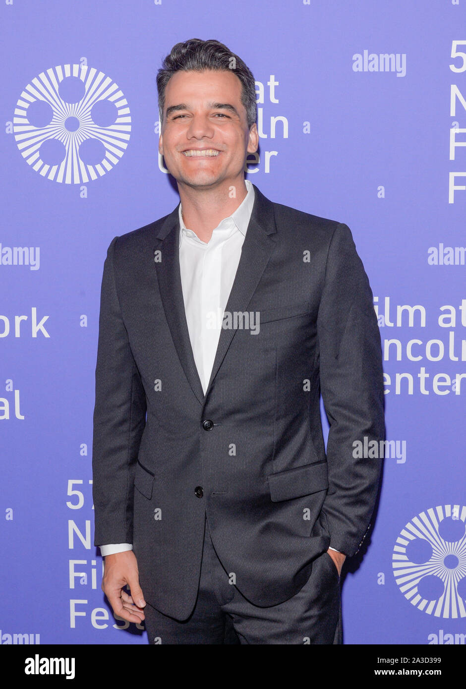 New York, NY - Ottobre 5, 2019: Wagner Moura assiste Wasp premiere di rete durante la 57a New York Film Festival al Lincoln Center Alice Tully Hall Foto Stock