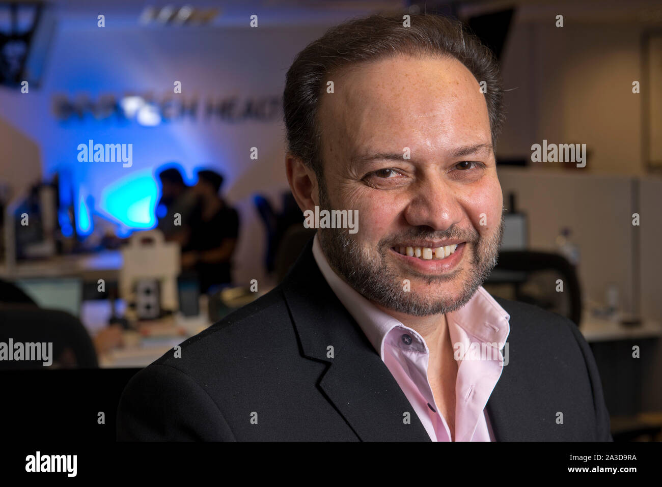 Tariq Muhammad CEO di Invatech Health, Bristol, Regno Unito Foto Stock