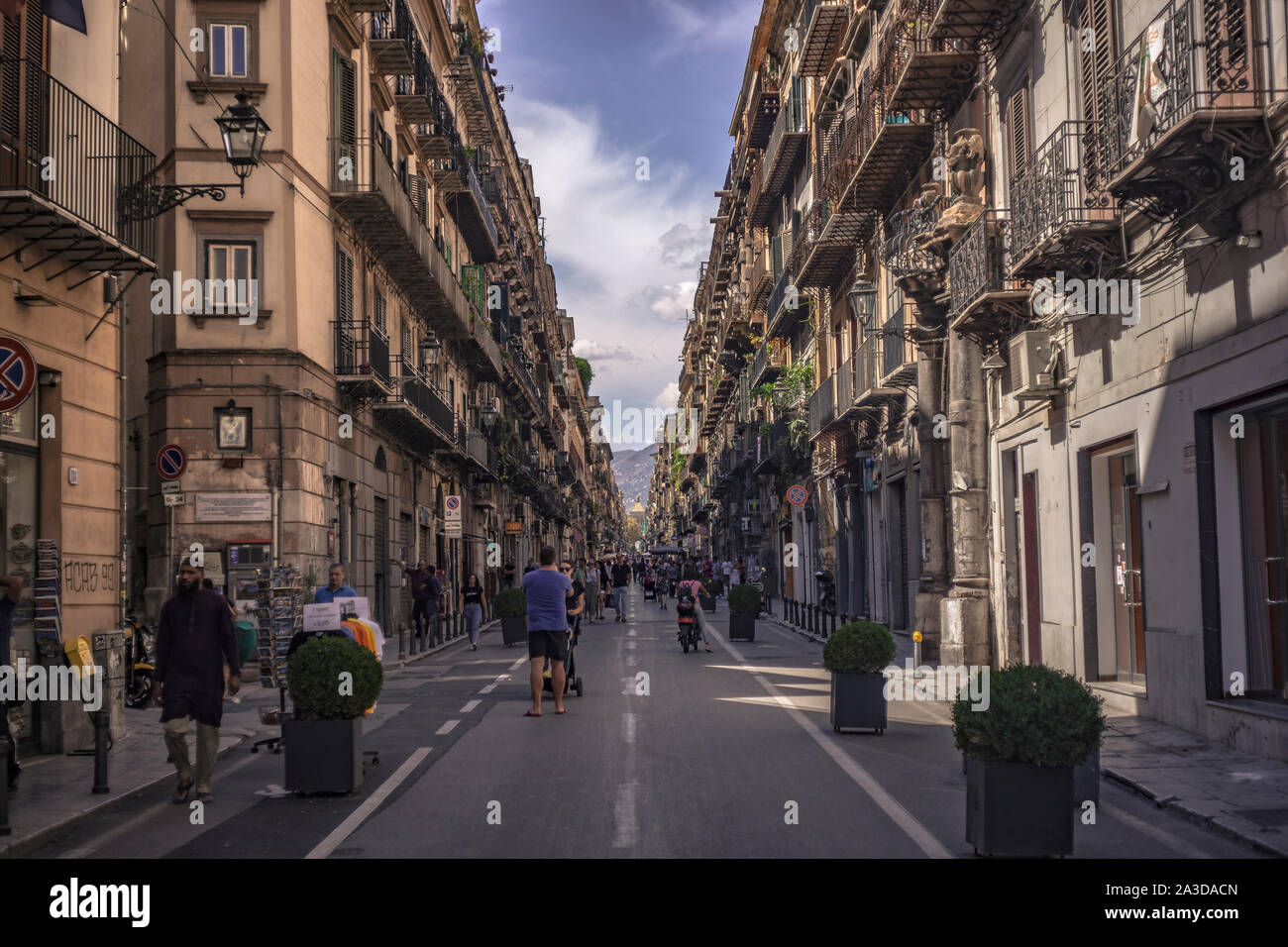 Corso Vittorio Emanuele Palermo Foto Stock