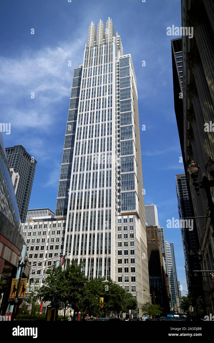 Titolo di Chicago e trust center o Grant Thornton tower di chicago, illinois, Stati Uniti d'America Foto Stock