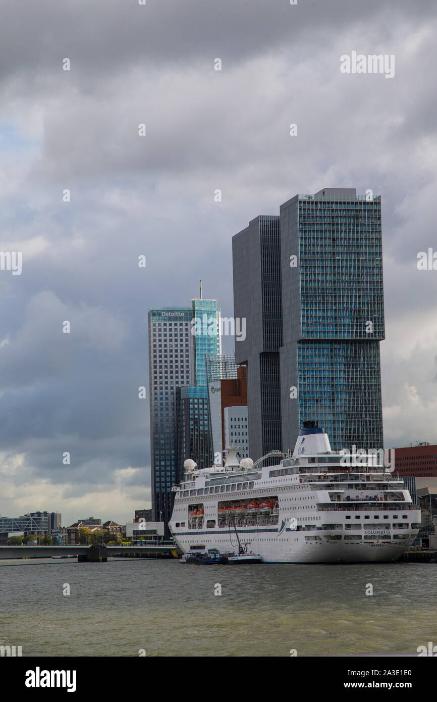 Porto di Rotterdam Foto Stock