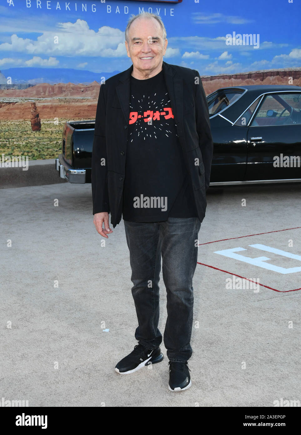 7 ottobre 2019, Westwood, California, USA: 7 ottobre 2019 - Westwood, California - Tom Bower. "El cammino: A Breaking Bad Movie" di Netflix a Los Angeles Premiere tenutasi al Regency Village Theater. Foto: Birdie Thompson/AdMedia (immagine di credito: © Birdie Thompson/AdMedia) Foto Stock