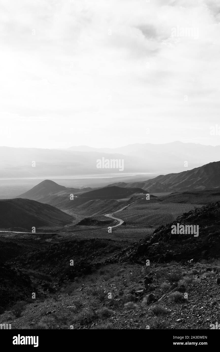 Panamint Springs deserto montagna road USA Foto Stock