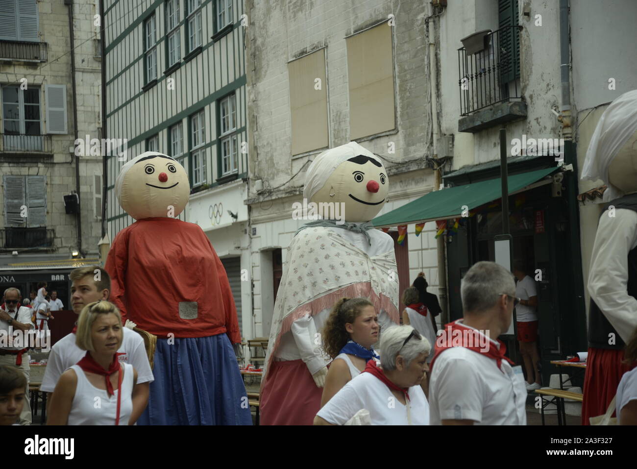 Feste di basco a Bayonne, pasakdek Foto Stock