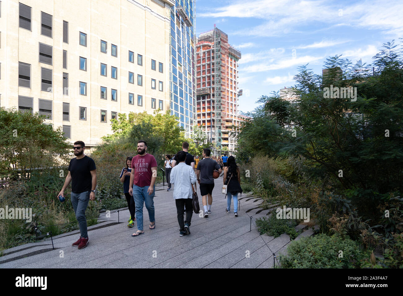 High Line Park a New York City Foto Stock