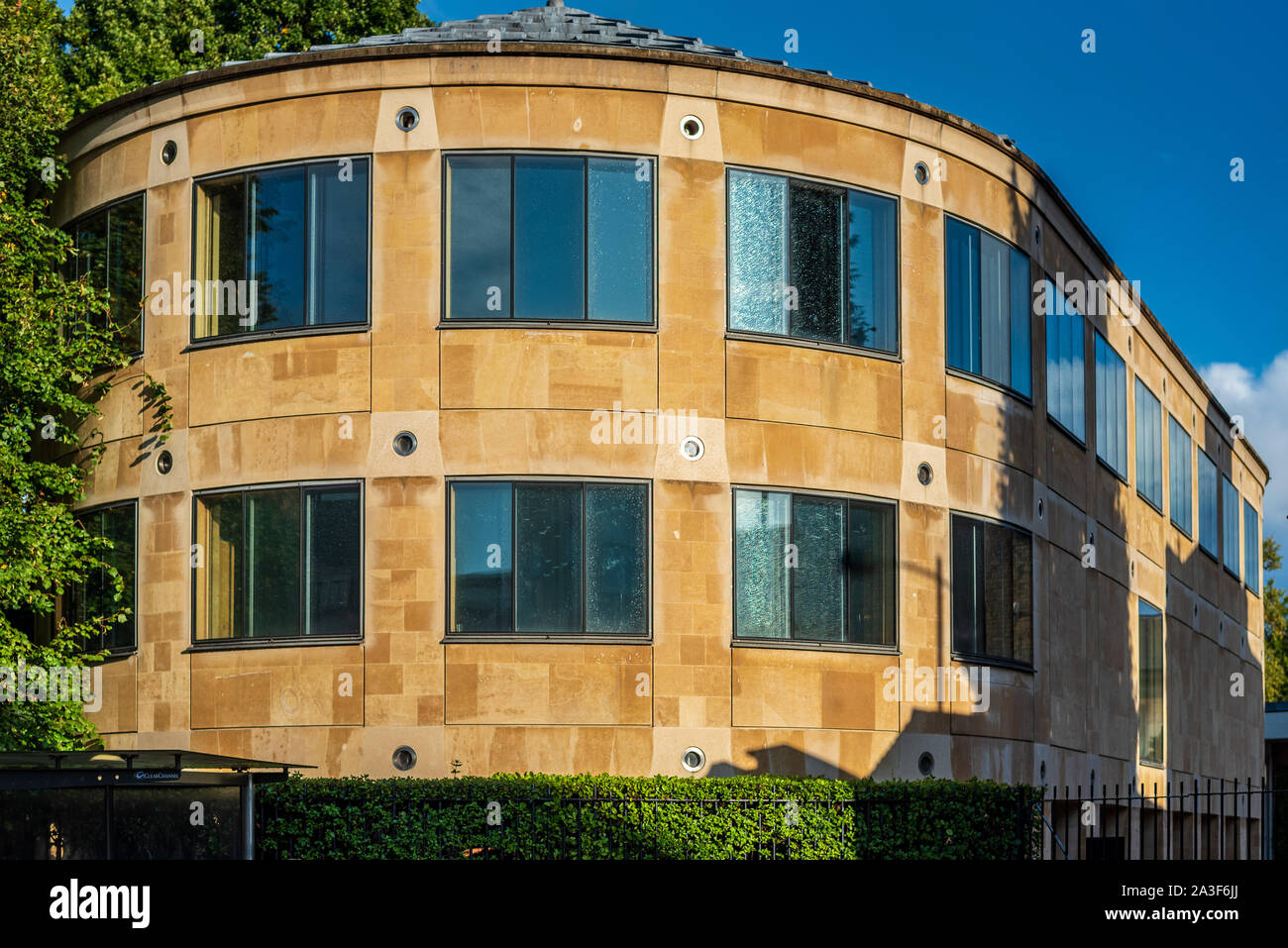 Queens edificio Emmanuel College, Università di Cambridge - aperto da HM la regina nel 1995, Architetti: Michael Hopkins & Partners. Foto Stock