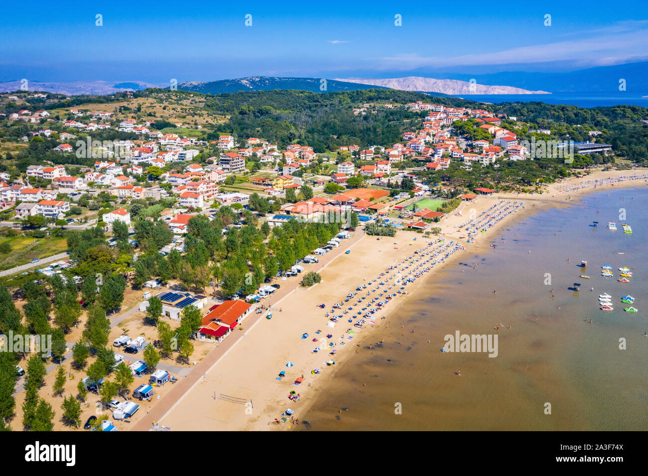 Isola di Rab Foto Stock