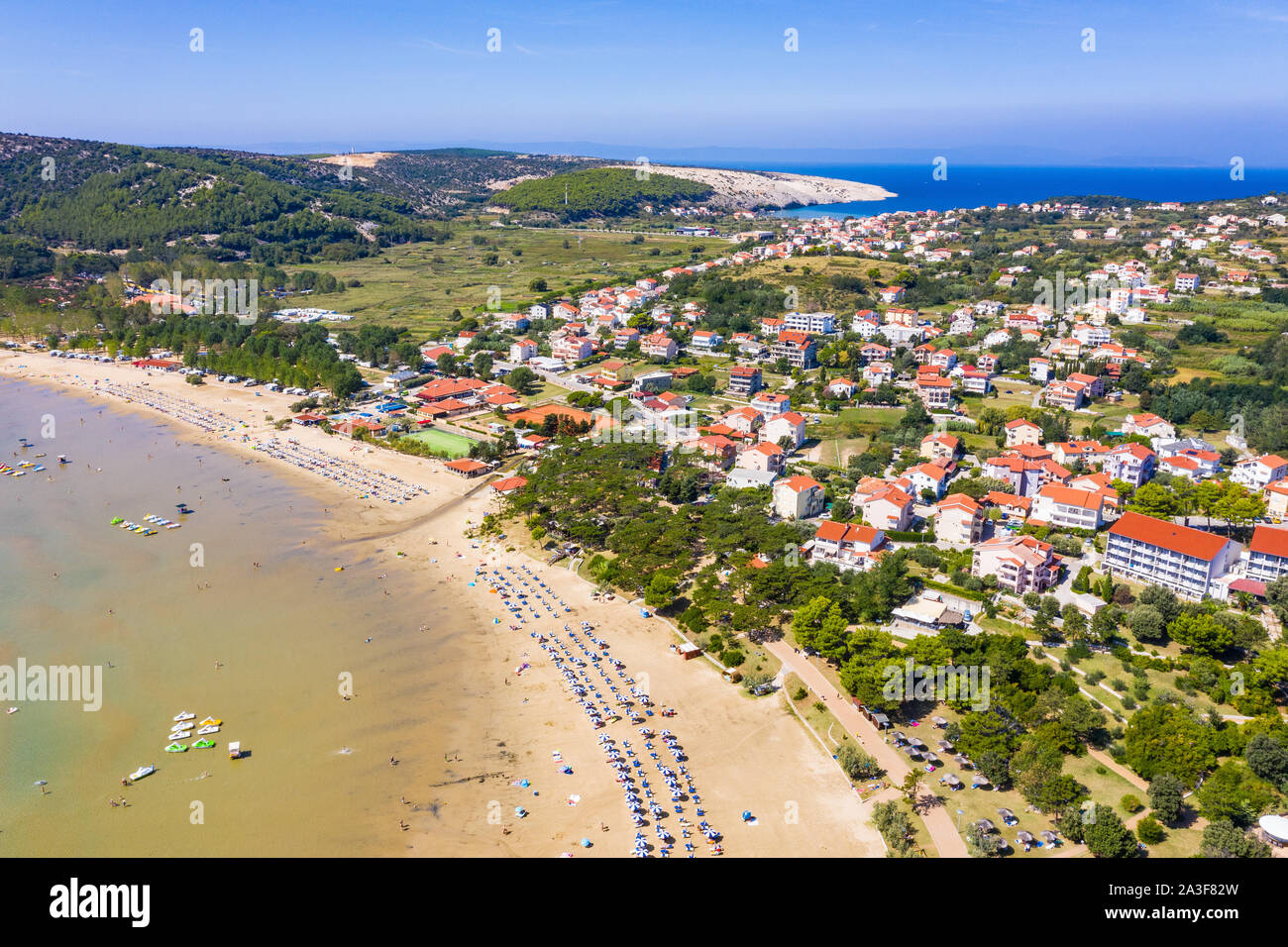 Isola di Rab Foto Stock