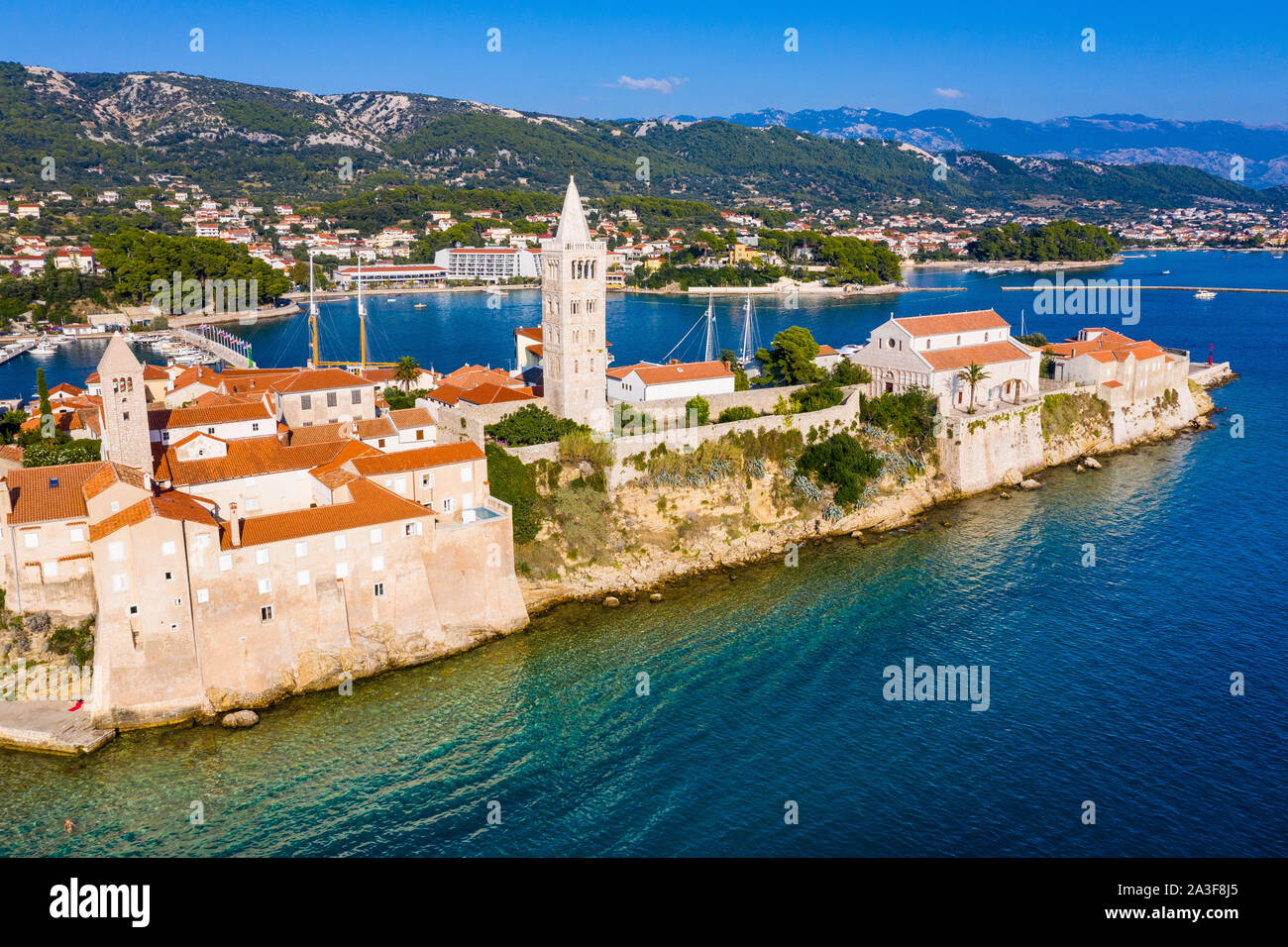 Isola di Rab Foto Stock