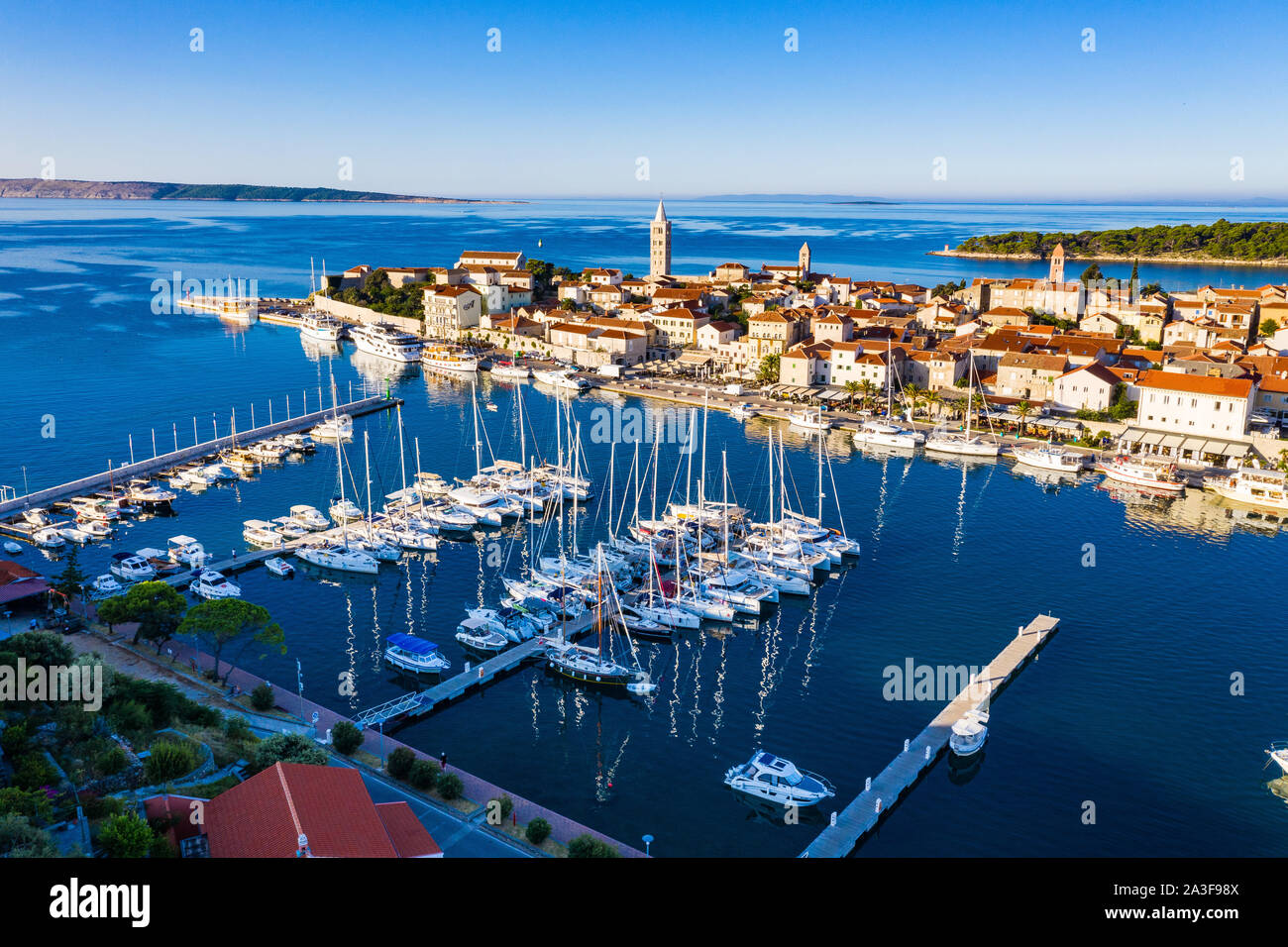 Isola di Rab Foto Stock