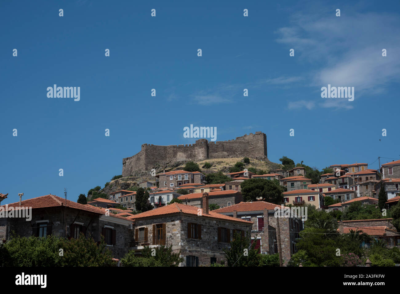 Mithimna, Lesbo, Grecia. Foto Stock