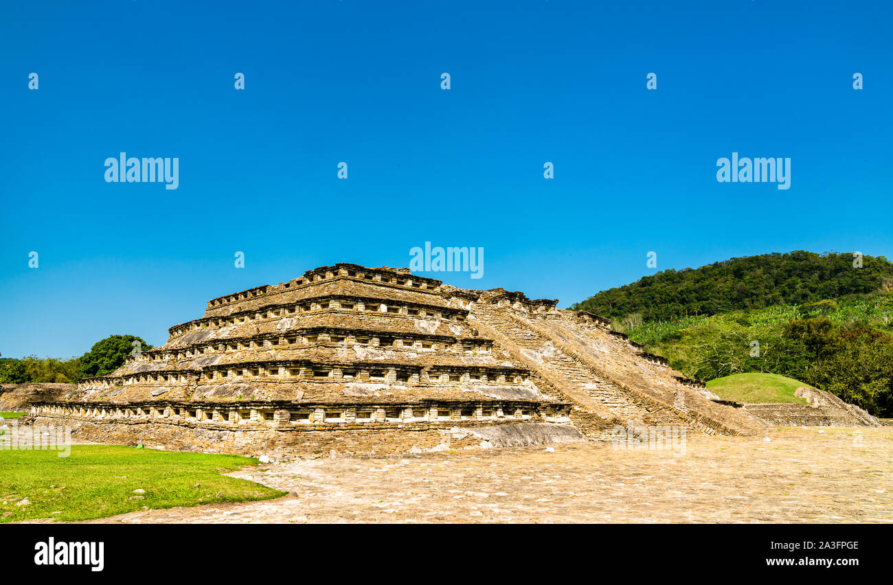 La Piramide di El Tajin, un pre-colombiano sito archeologico in Messico Foto Stock