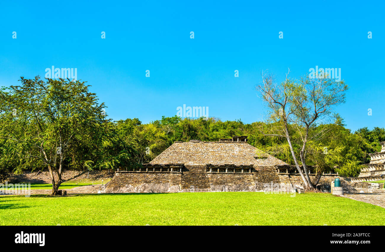El Tajin, un pre-colombiano sito archeologico nel sud del Messico Foto Stock