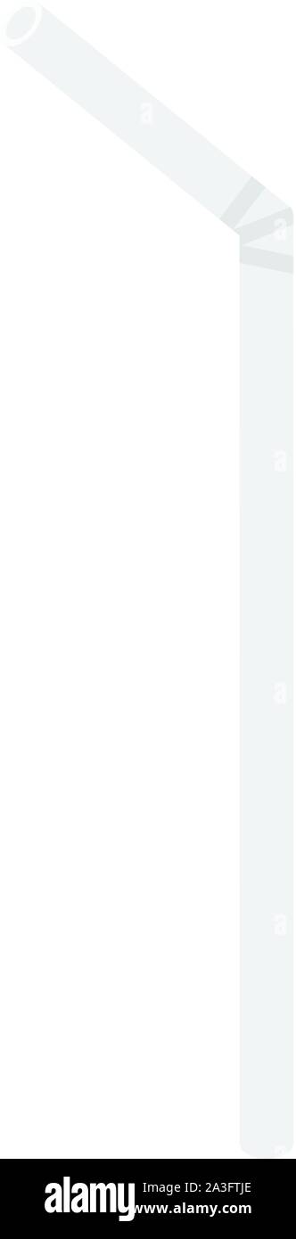 Cannuccia icona, stile isometrico Illustrazione Vettoriale