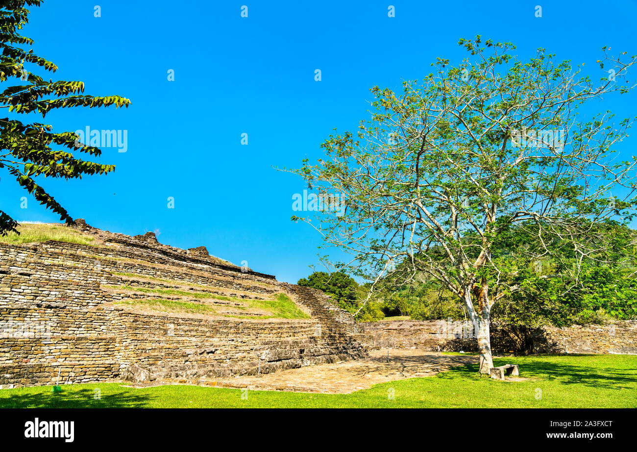 El Tajin, un pre-colombiano sito archeologico nel sud del Messico Foto Stock