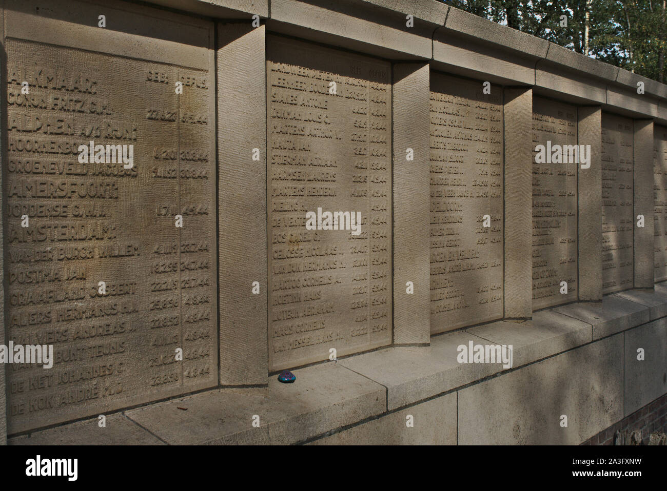 Fusilladeplaats. Memorial presso il sito di esecuzioni nei pressi di Camp Vught monumento nazionale. Paesi Bassi. Foto Stock