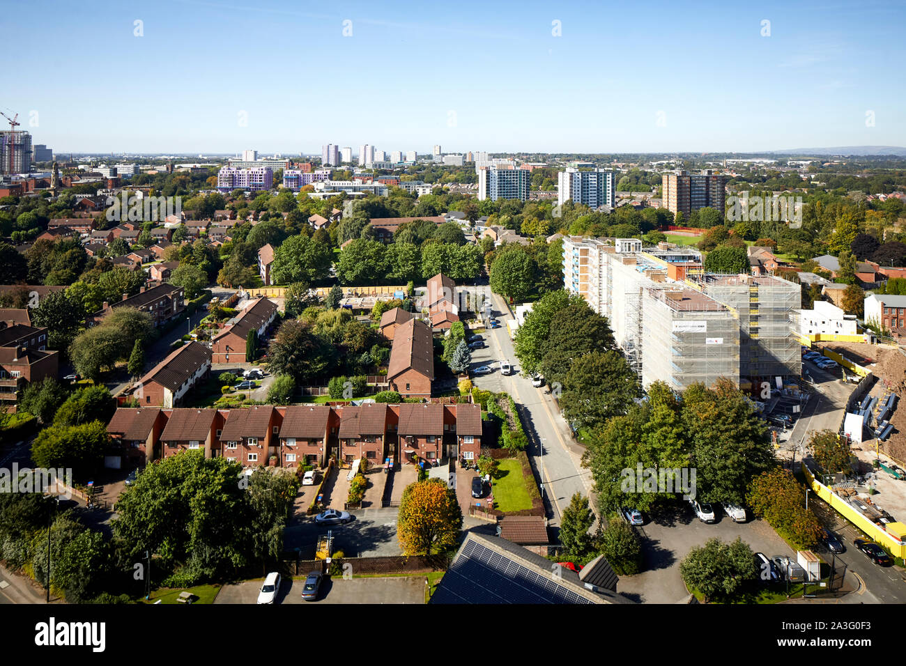 Nuove e moderne case di Salford Foto Stock