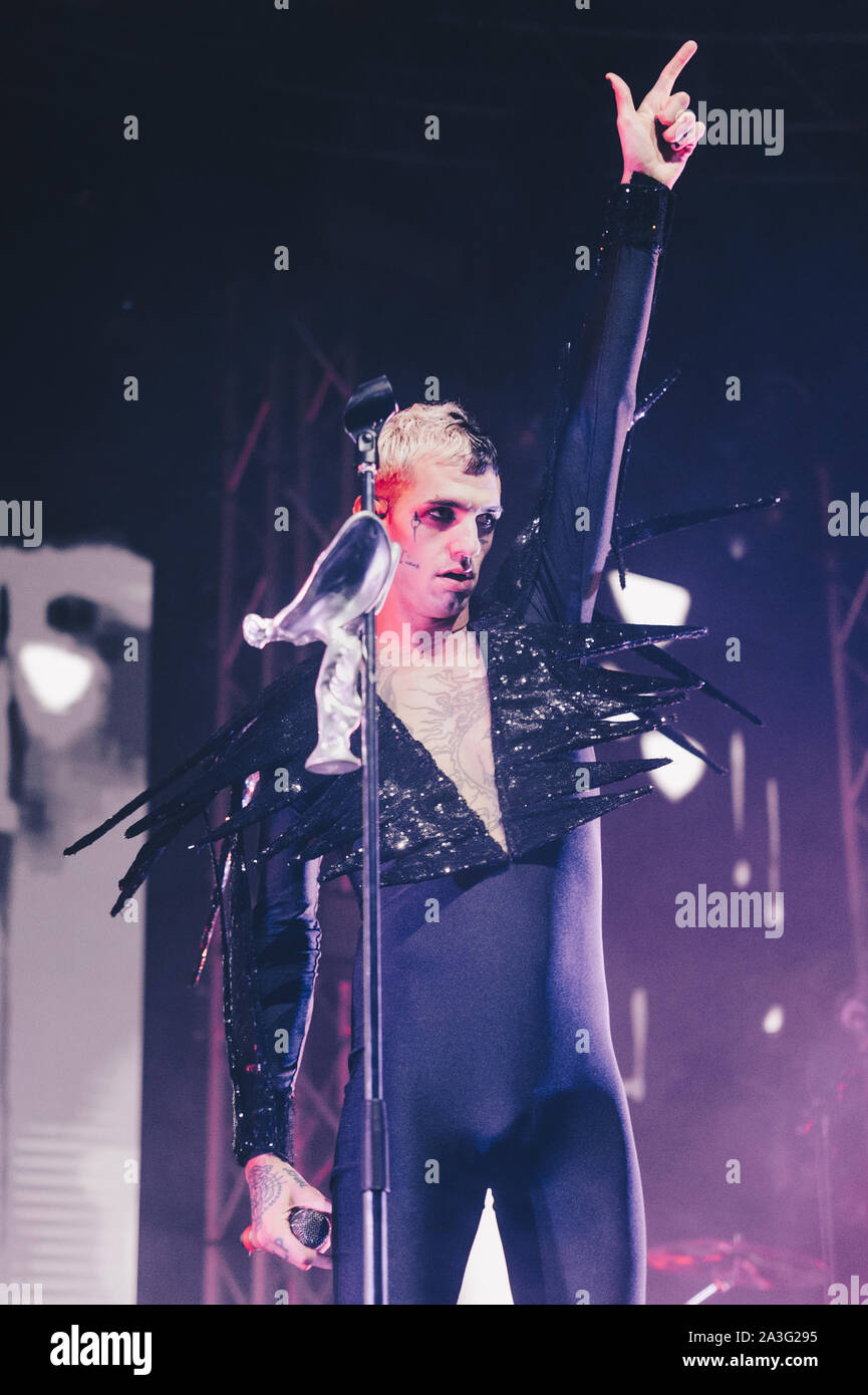 Milano Italia 7 ottobre 2019 Achille Lauro live at Fabrique © Giulia Manfieri / Alamy Foto Stock