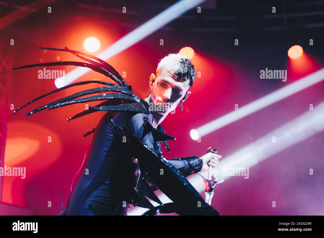 Milano Italia 7 ottobre 2019 Achille Lauro live at Fabrique © Giulia Manfieri / Alamy Foto Stock