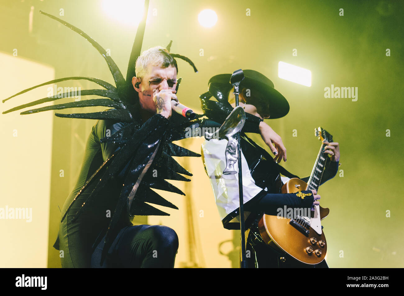 Milano Italia 7 ottobre 2019 Achille Lauro live at Fabrique © Giulia Manfieri / Alamy Foto Stock