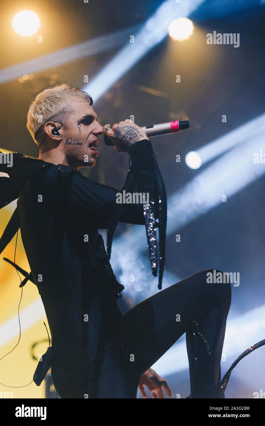 Milano Italia 7 ottobre 2019 Achille Lauro live at Fabrique © Giulia Manfieri / Alamy Foto Stock