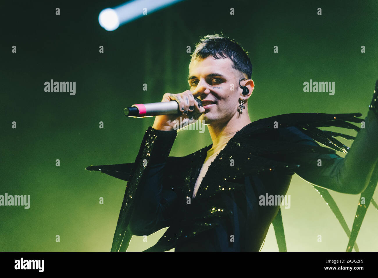 Milano Italia 7 ottobre 2019 Achille Lauro live at Fabrique © Giulia Manfieri / Alamy Foto Stock