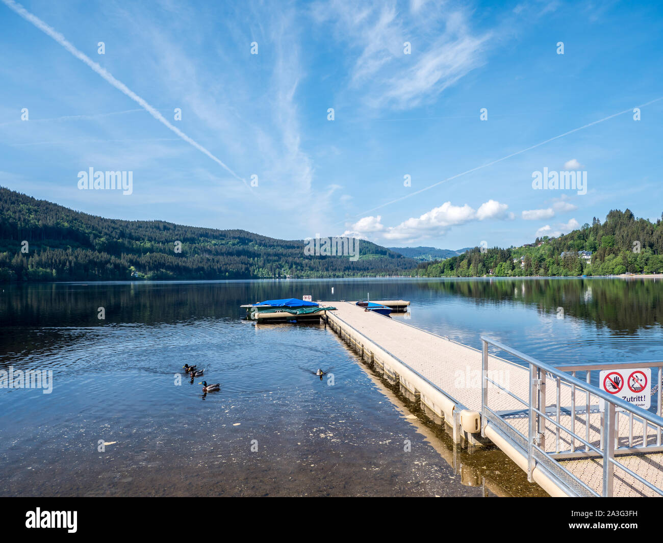 Titisee nella Foresta Nera Foto Stock