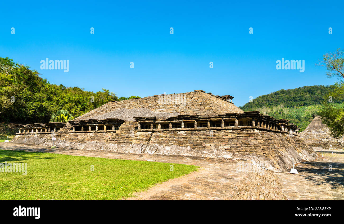El Tajin, un pre-colombiano sito archeologico nel sud del Messico Foto Stock