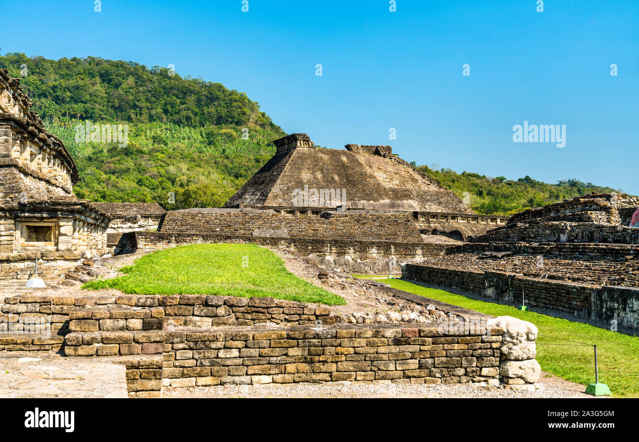 Palla a El Tajin, un pre-colombiano sito archeologico nel sud del Messico Foto Stock