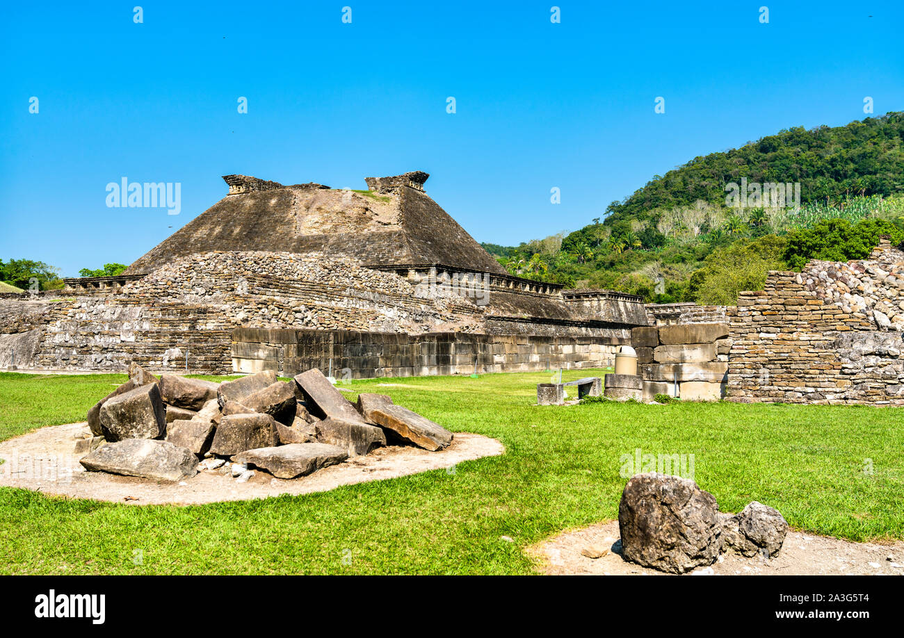 El Tajin, un pre-colombiano sito archeologico nel sud del Messico Foto Stock