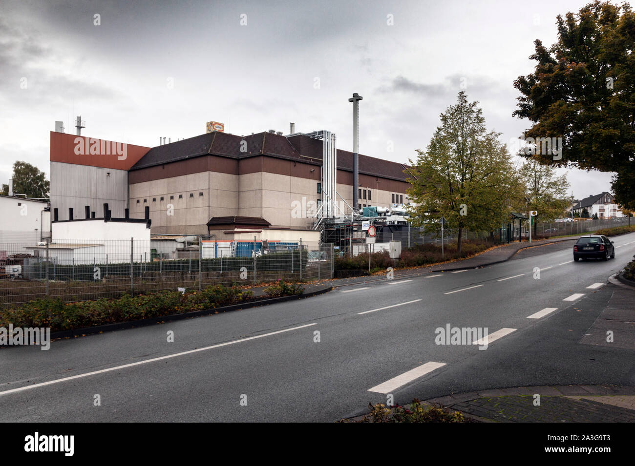 Wilke Waldecker Fleisch- und Wurstwaren GmbH & Co. KG, ispezione degli alimenti del distretto Waldeck-Frankenberg (Nord Hesse) ha chiuso la fabbrica. Foto Stock