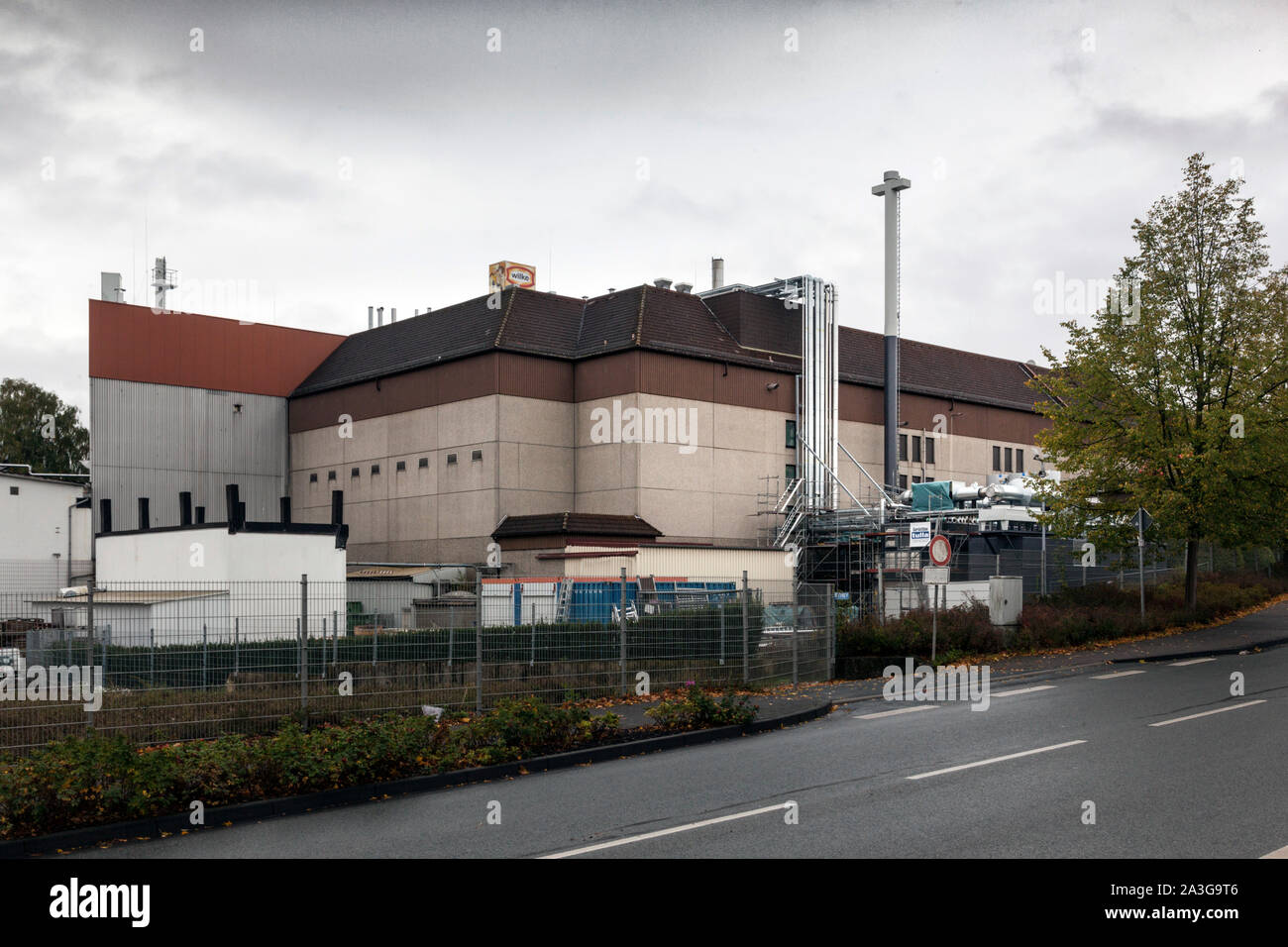 Wilke Waldecker Fleisch- und Wurstwaren GmbH & Co. KG, ispezione degli alimenti del distretto Waldeck-Frankenberg (Nord Hesse) ha chiuso la fabbrica. Foto Stock