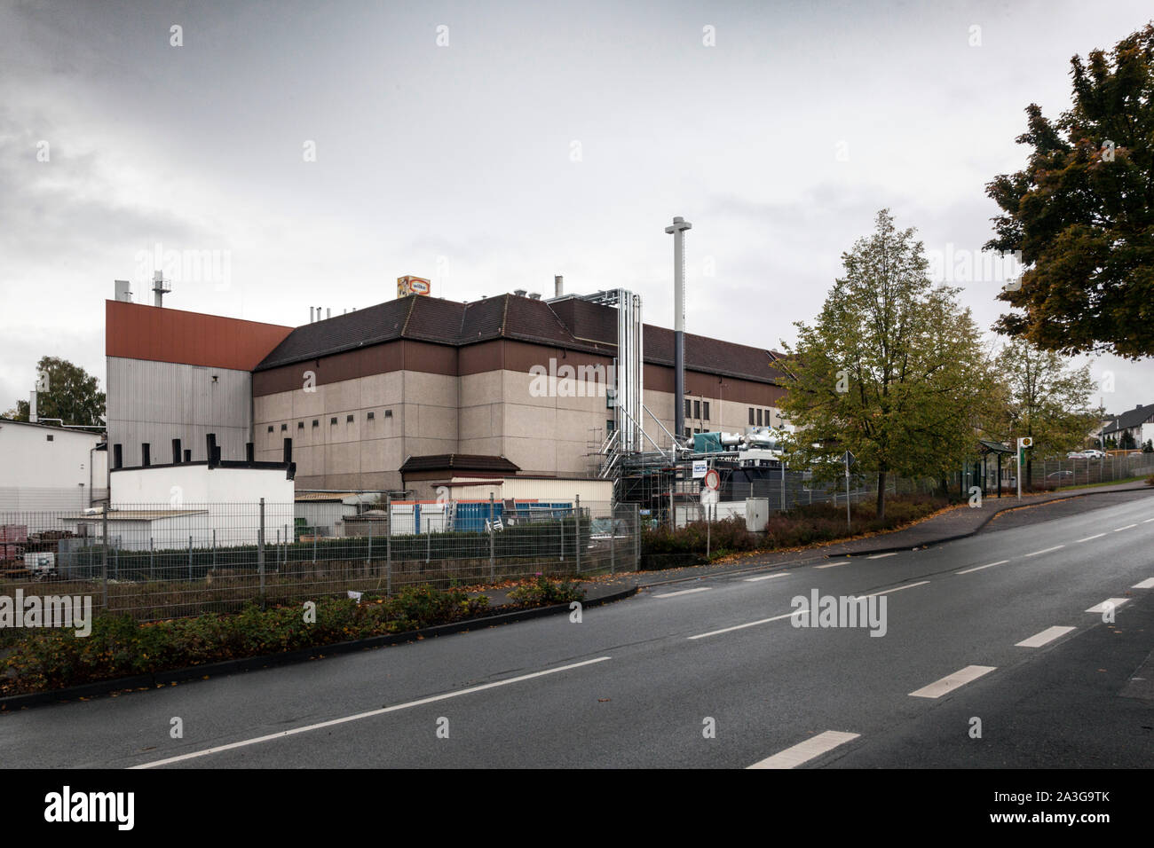 Wilke Waldecker Fleisch- und Wurstwaren GmbH & Co. KG, ispezione degli alimenti del distretto Waldeck-Frankenberg (Nord Hesse) ha chiuso la fabbrica. Foto Stock