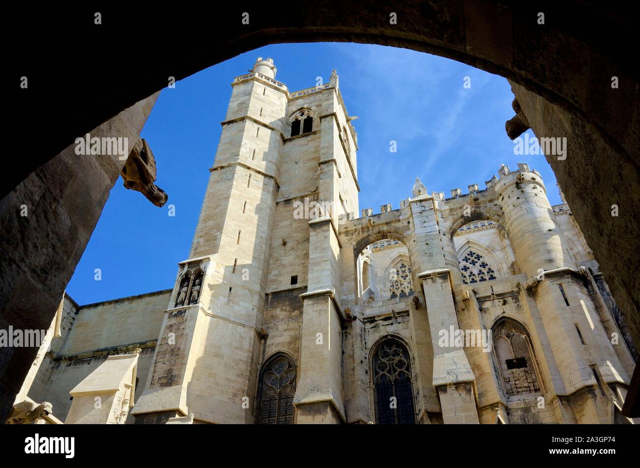 Francia, Aude, Narbonne, Narbonne Cattedrale (Cath?drale Saint-Just-et-Saint-Pasteur de Narbonne) Foto Stock