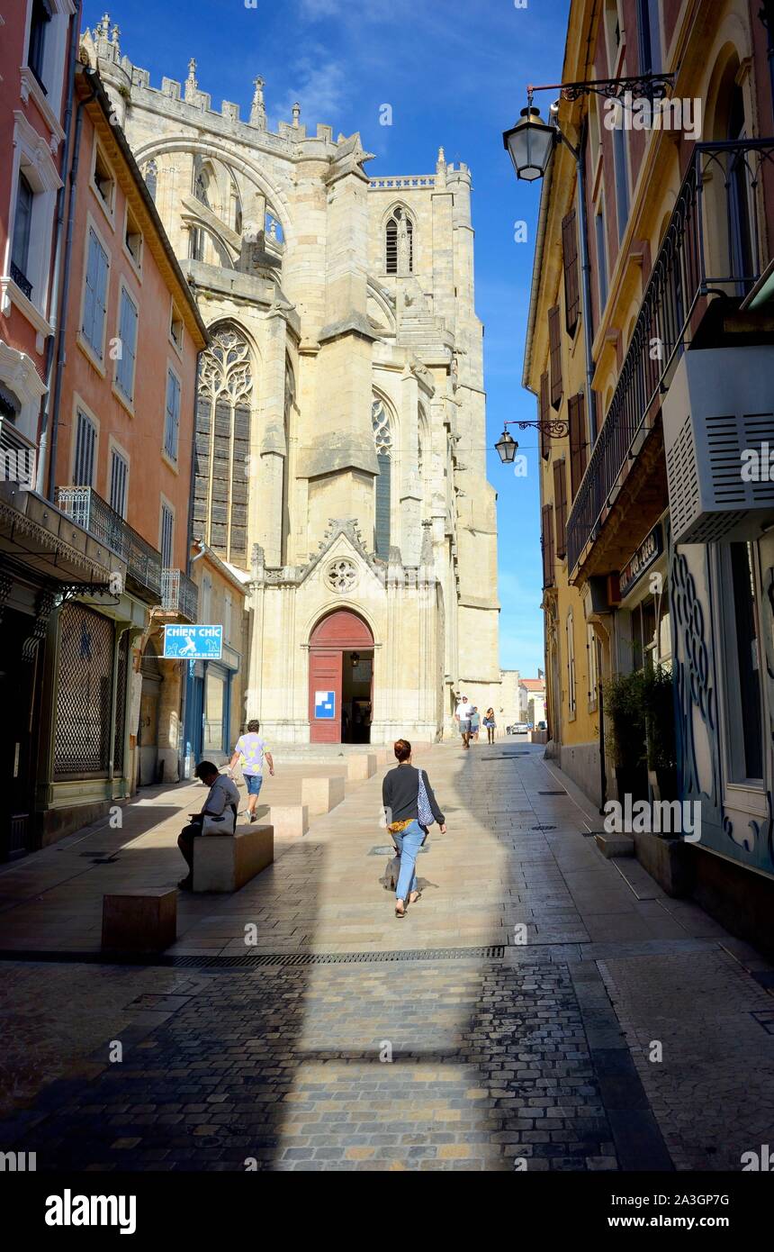 Francia, Aude, Narbonne, Narbonne Cattedrale (Cath?drale Saint-Just-et-Saint-Pasteur de Narbonne) Foto Stock