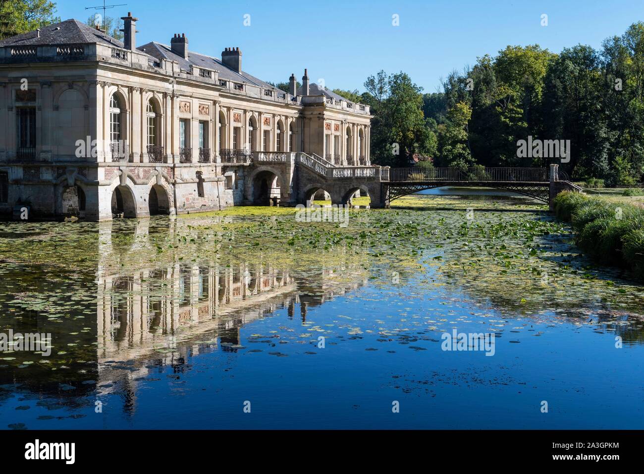 Francia, Oise, Ricquebourg castle Foto Stock